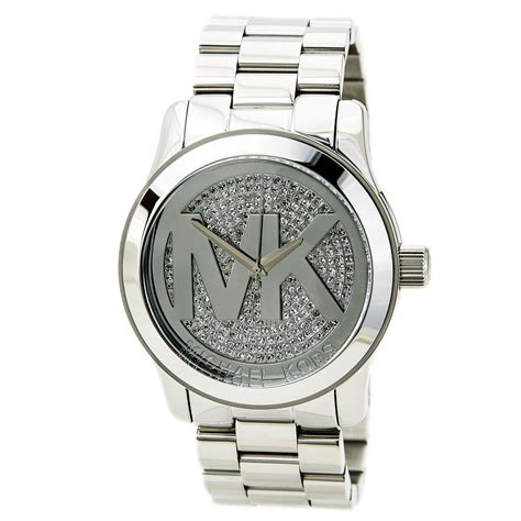 michael kors runway mk silver dial women& 39|michael kors mk silver dial.